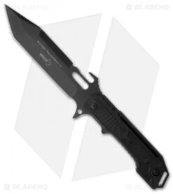 Boker Kalashnikov Tanto Fixed Blade Knife (5.875" Black Plain) 02KAL10